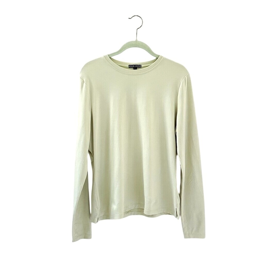 A'NUE LIGNE Long Sleeve Top Sage‎ Green - Large